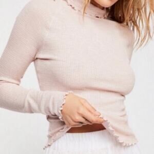 Free People Intimately Pink 'Make It Easy' thermal top size M